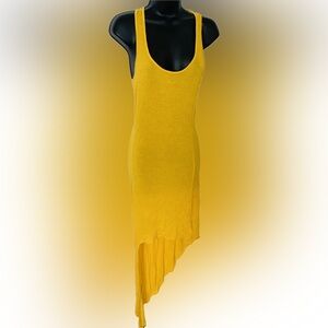 Yellow tank dress